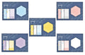 Benzene Ring Sticky Notes, White