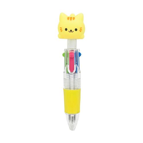 Cat Mascot 4-Color Ballpoint Pen (Assorted) — product image 3