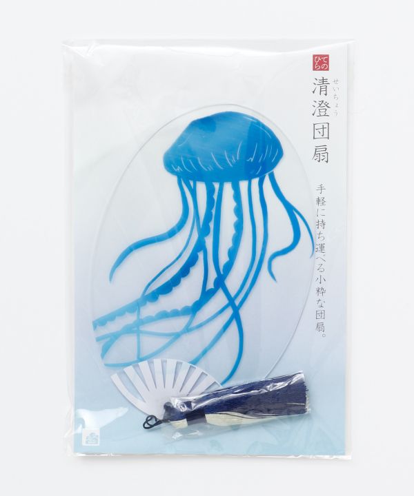 Clear Summer Uchiwa Fan, Jellyfish