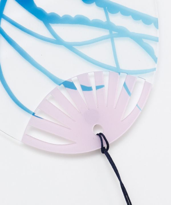 Clear Summer Uchiwa Fan, Jellyfish — product image 4
