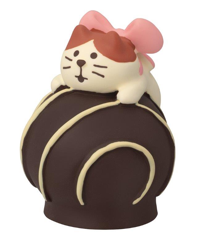 Concombre Bonjour Chocolate Kitten and Bonbons Figurine, Bitter