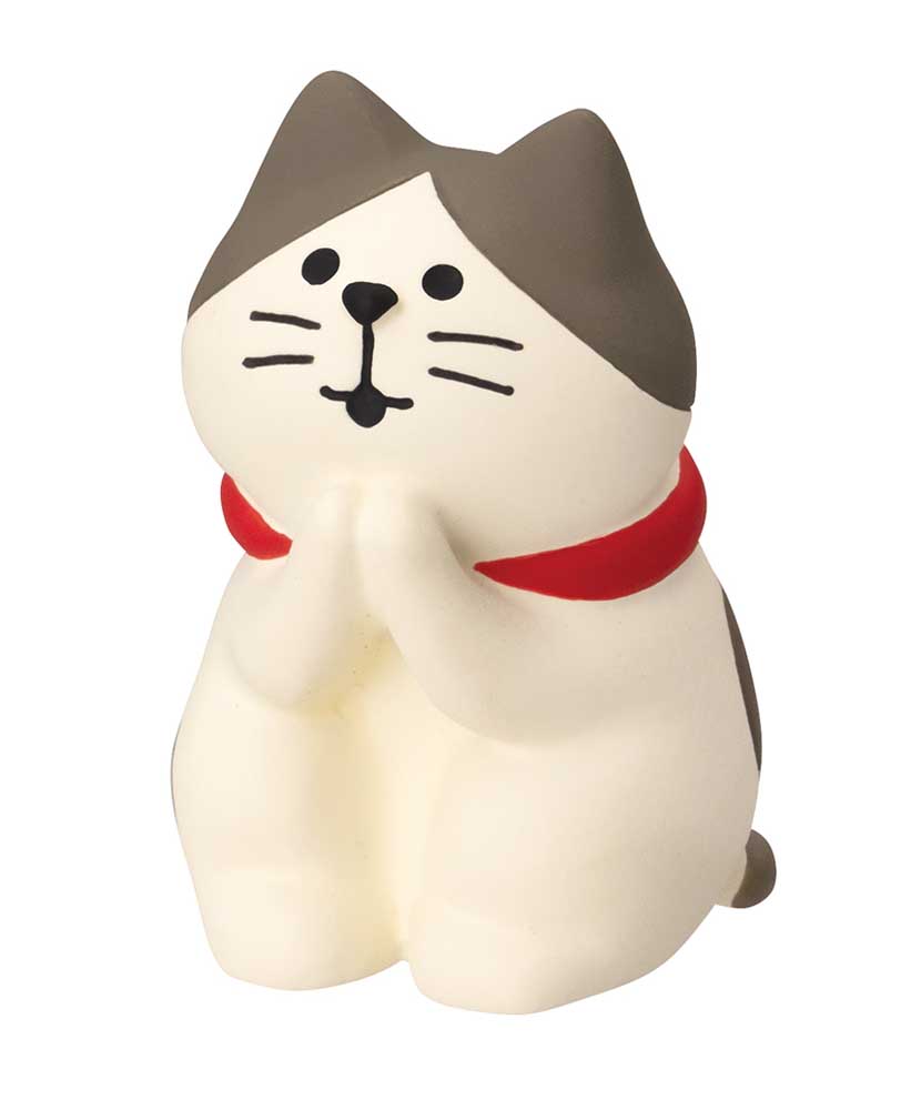 Concombre Exam Success Wishing Kitty Figurine