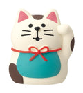 Concombre FUKUMONO Mamefuku Maneki-Neko Mascot, Patched Coat