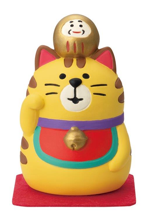 Concombre FUKUMONO Nosenose Maneki-Neko, Tabby