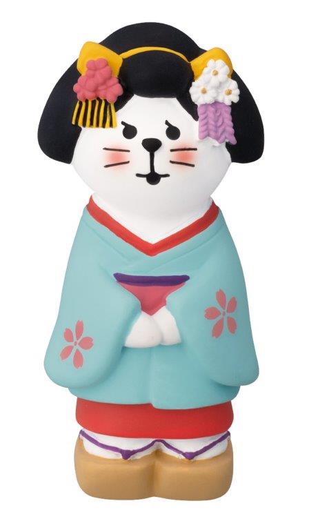 Concombre Kyoto Maiko Cat Figurine