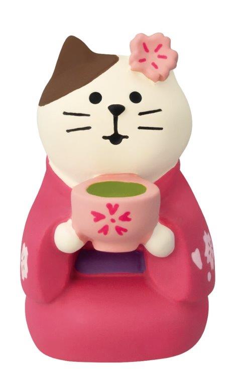 Concombre Kyoto Matcha Cat Figurine