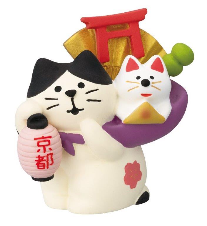 Concombre Kyoto 'Okoshiyasu' Maneki-Neko Figurine
