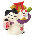 Concombre Kyoto 'Okoshiyasu' Maneki-Neko Figurine