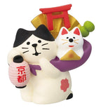 Concombre Kyoto 'Okoshiyasu' Maneki-Neko Figurine