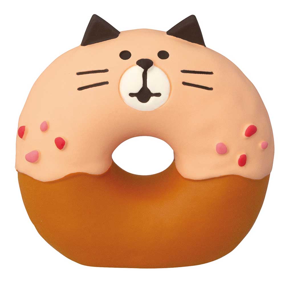 Concombre Mattari Donut Shop Kitty Donut Figurine