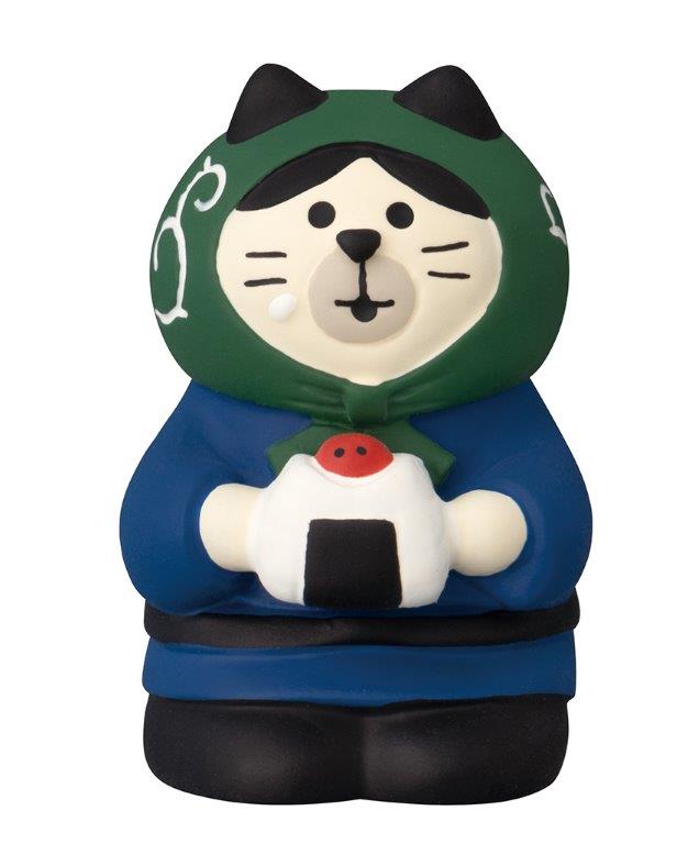Concombre New Rice Festival Thief Cat Figurine, Omusubi