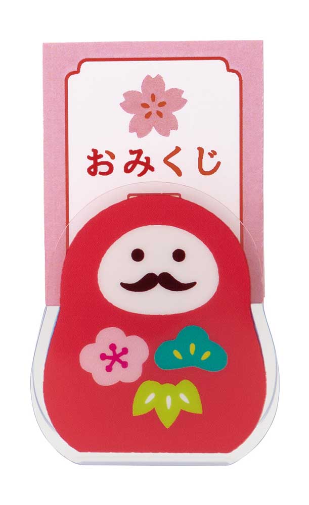 Concombre Omikuji Clip Pine Bamboo Plum Daruma