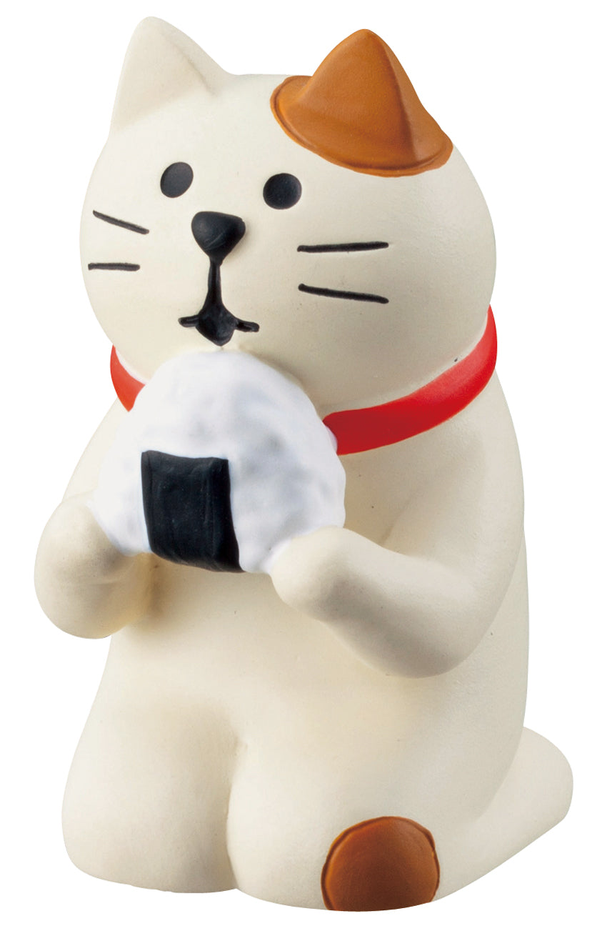 Concombre Omusubi Rice Ball Cat Figurine