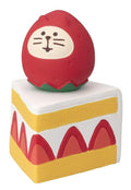 Concombre Strawberry Cat Daruma Shortcake Figurine