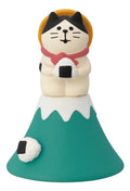 Concombre Tabineko Mt. Fuji Climber Cat Figurine, Onigiri