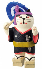 Concombre Tabineko Tokyo Ginza Kabuki Cat Figurine