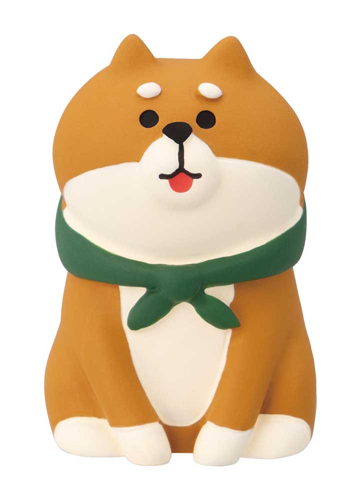 Concombre Tabineko Traveling Doggy Figurine, Shiba
