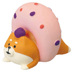 Concombre Yamaneko Bakery Bagel Dog Figurine, Double Berry