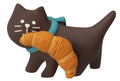 Concombre Yamaneko Bakery Bread-Carrying Kitten Figurine, Croissant