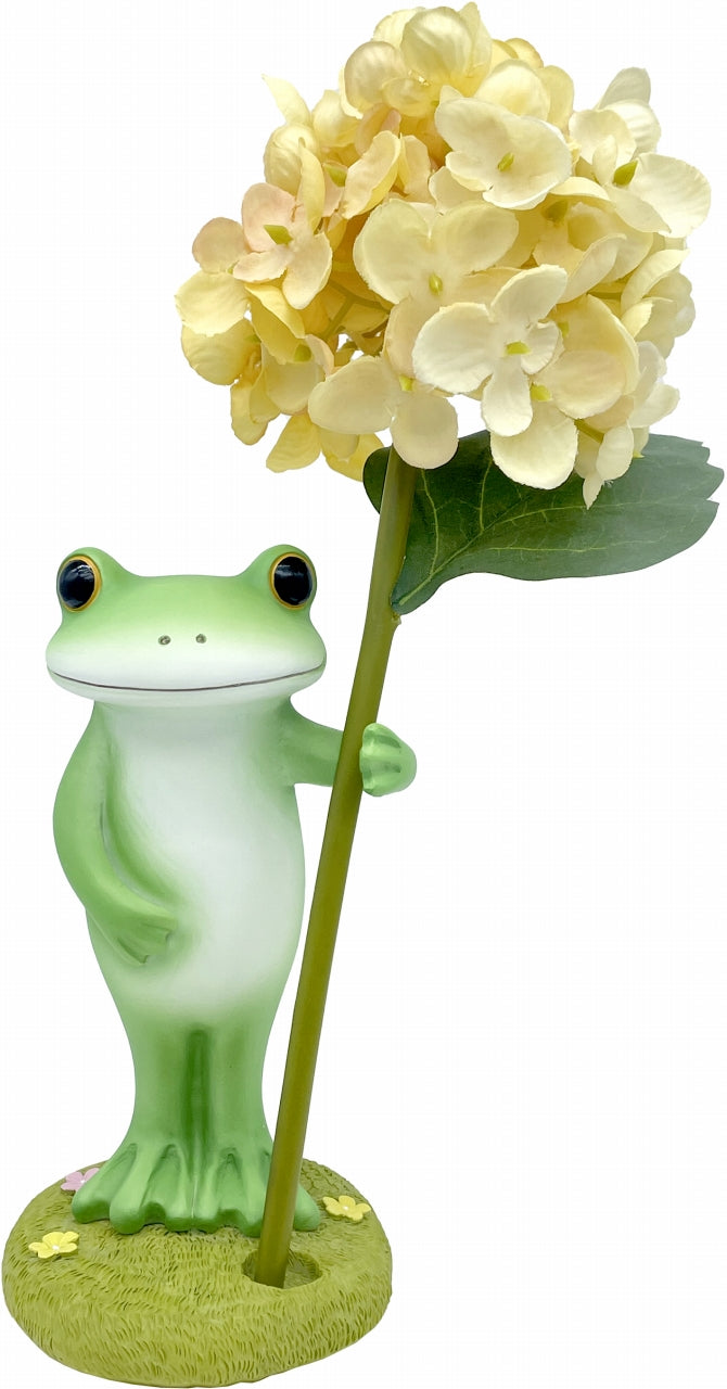 Copeau Frog Holding a Flower Mini Vase
