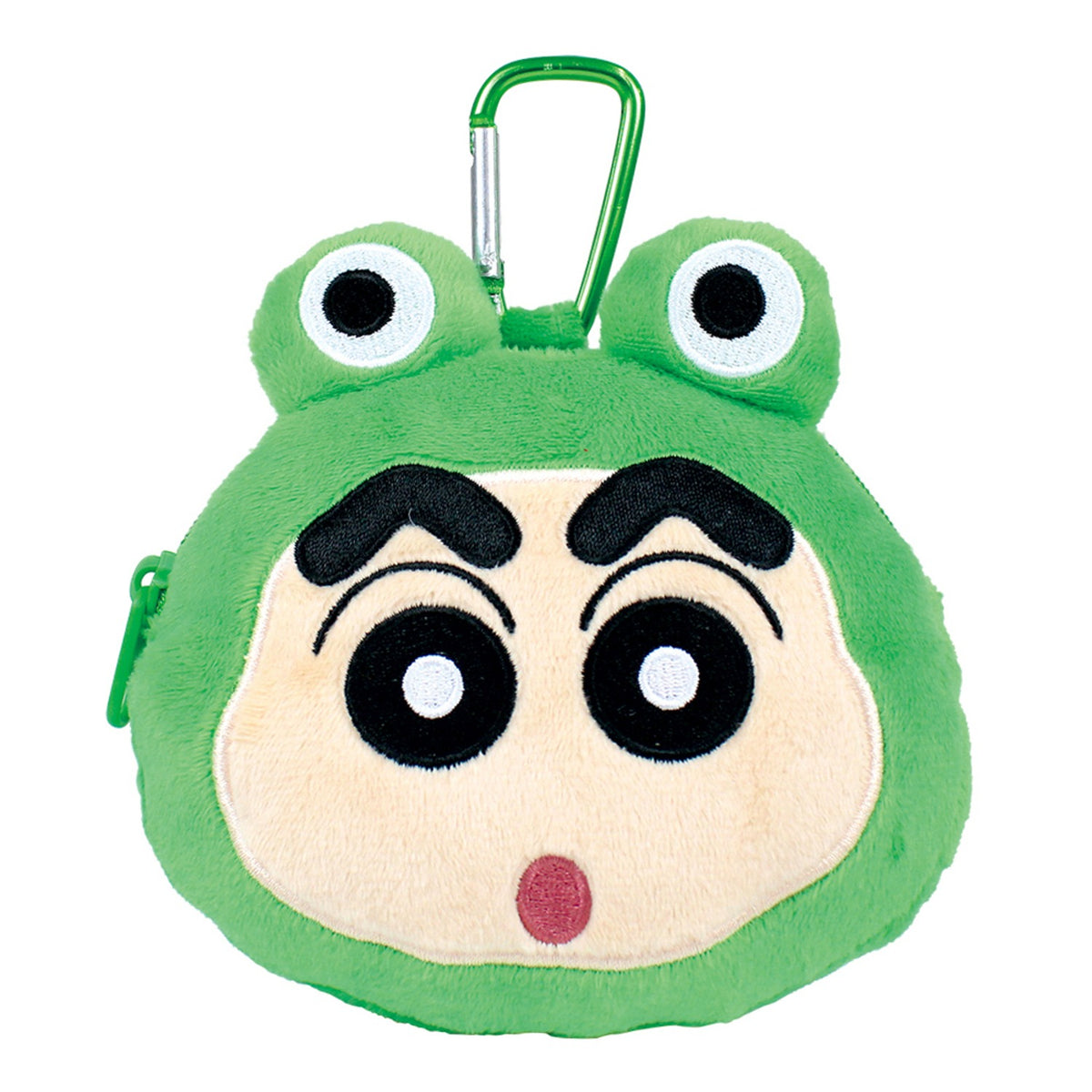 Crayon Shin-chan Frog Costume Plush Mascot Pouch with Carabiner