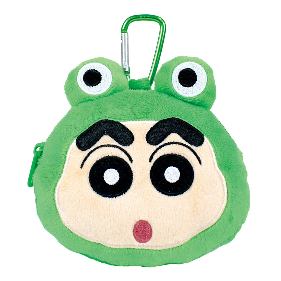 Crayon Shin-chan Frog Costume Plush Mascot Pouch with Carabiner