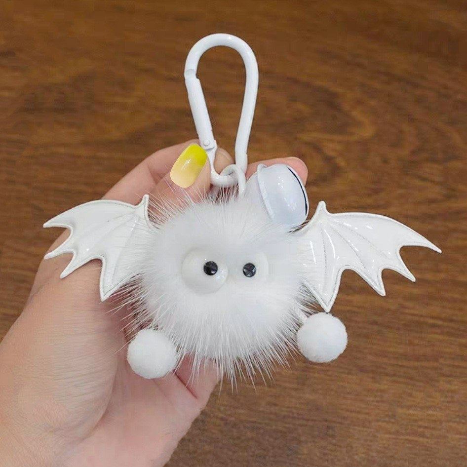 Winged Devil Furry Bag Charm (Assorted Colors)