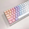 Kawaii Pastel Gradient Keycap Set (Pink → Blue, 144 keys)