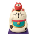 Maneki-neko Perch Figurine — Calico