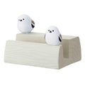 Shimaenaga (Japanese Snow Fairy Bird) Log Phone Stand