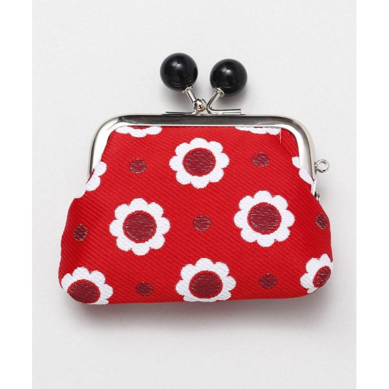 Showa Retro Mini Gamaguchi (Clasp Purse) — Anemone