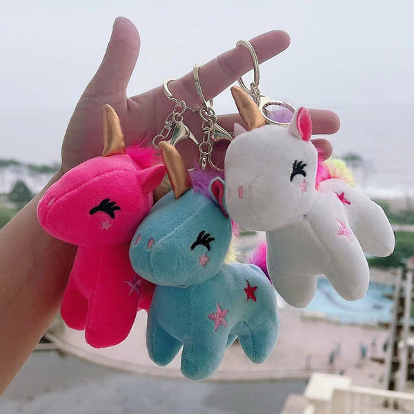 Unicorn Pony Plush Keychain (Assorted Colors)
