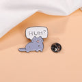 HUH? Surprised Cat Enamel Pin