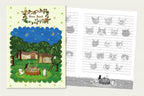 Forest Tea Party Cat A5 Notebook — alternate view 2