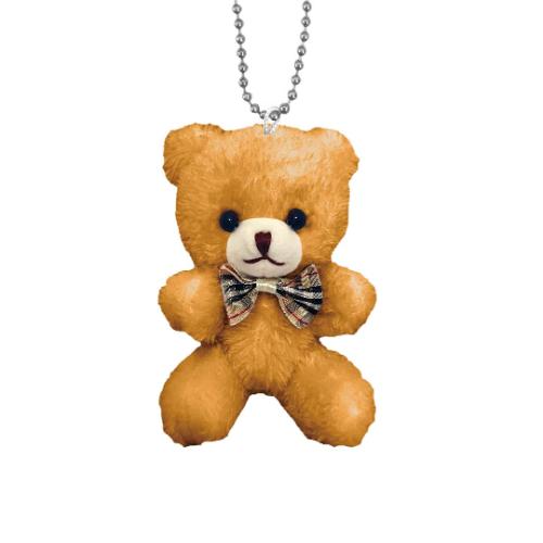 Fujikin Mofumofu Fluffy Bear Plush Mascot with Ball Chain — product image 2