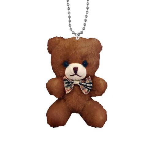 Fujikin Mofumofu Fluffy Bear Plush Mascot with Ball Chain — product image 3