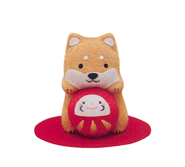 Fuku-kakae Daruma Ornament Shiba Inu