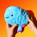 Kawaii Brain Organ Plush — "All You Need Is Lobe" (8.5")