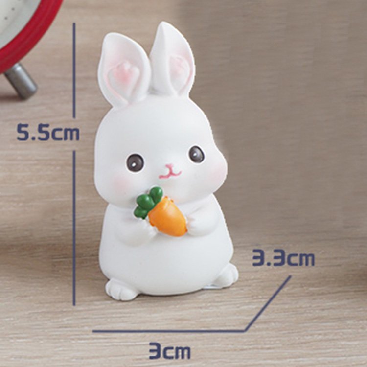 Handmade Rabbit Resin Figurines Set of 4 — product image 3