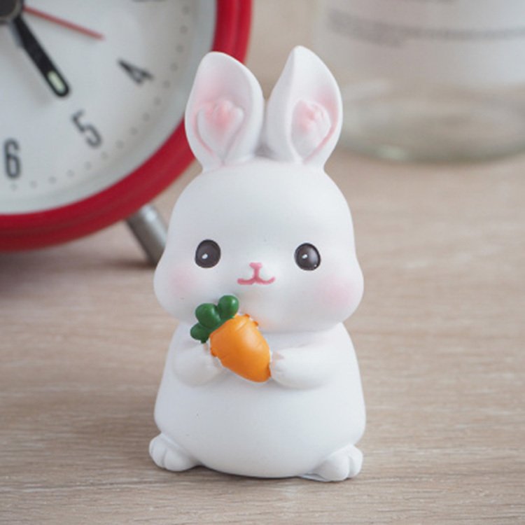 Handmade Rabbit Resin Figurines Set of 4 — product image 4