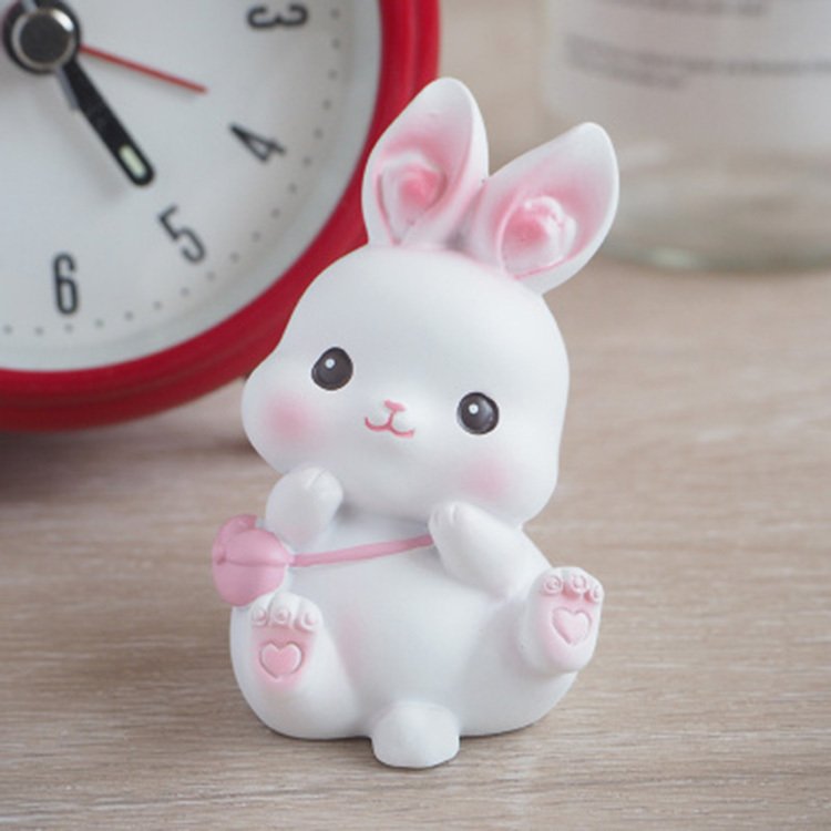 Handmade Rabbit Resin Figurines Set of 4 — product image 5