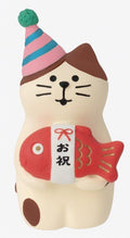 Happy Birthday Series Celebration Sea Bream Cat Mascot