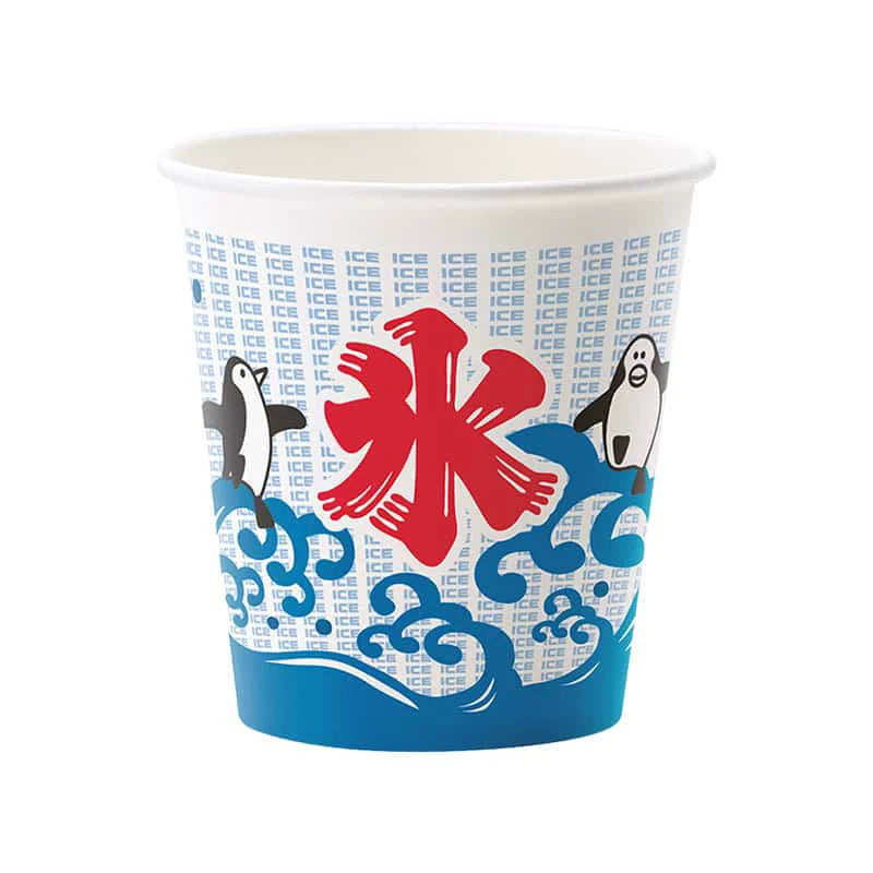 HEIKO Surfing Penguin 8 oz Shaved-Ice Cups, 50-Pack