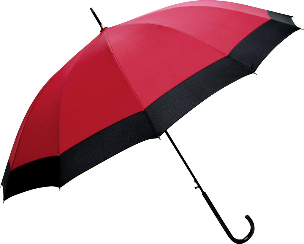 Janome-Style 12-Rib Umbrella, Cherry Blossom Rabbit, Deep Red