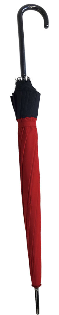 Janome-Style 12-Rib Umbrella, Cherry Blossom Rabbit, Deep Red — product image 3