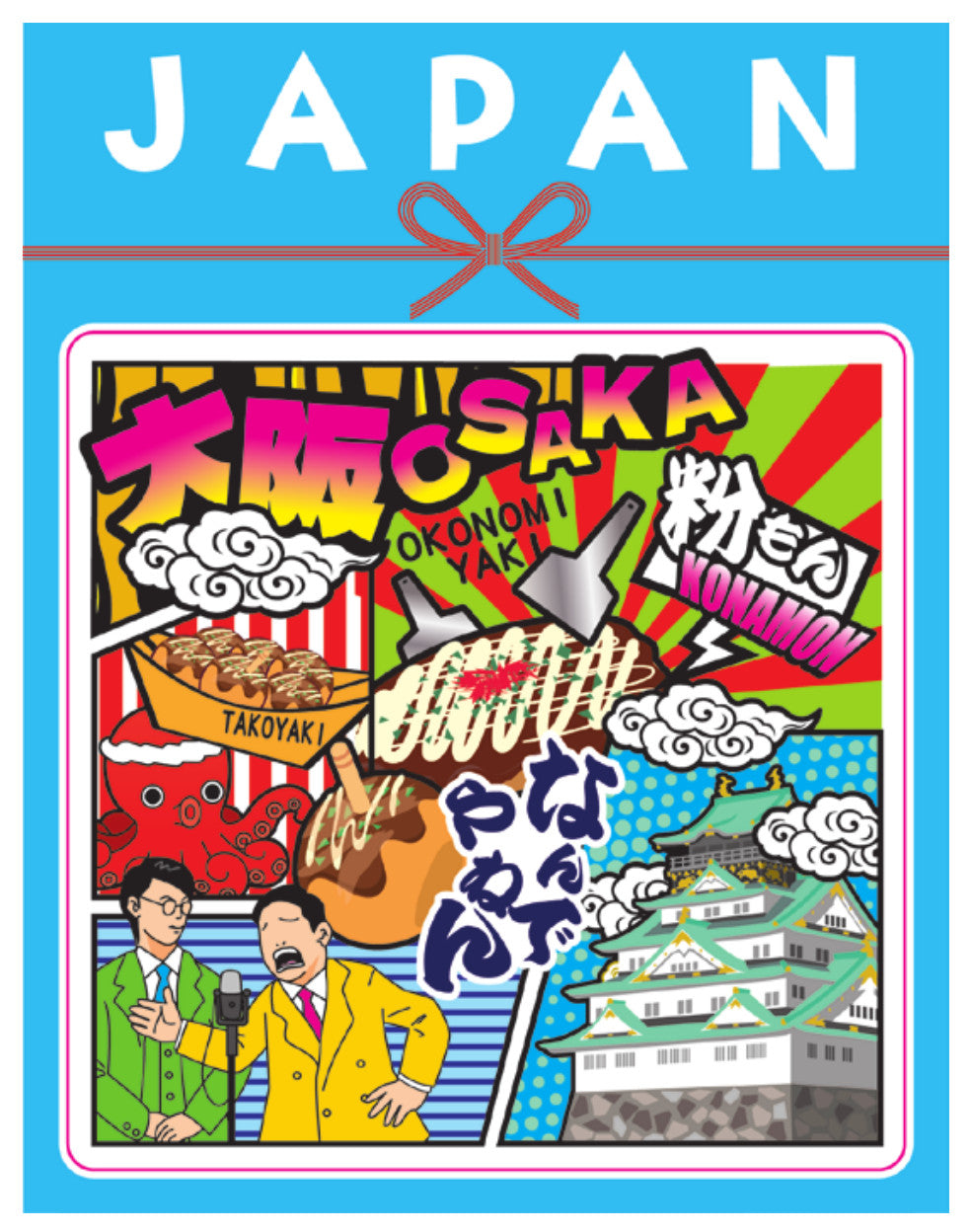JAPAN Mizuhiki Sticker, Osaka Comic