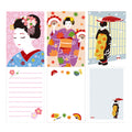 Japanese Pattern Memo Pad Trio Shiki Maiko