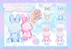 Jumbo Crystal Bunny Mascot (Assorted)