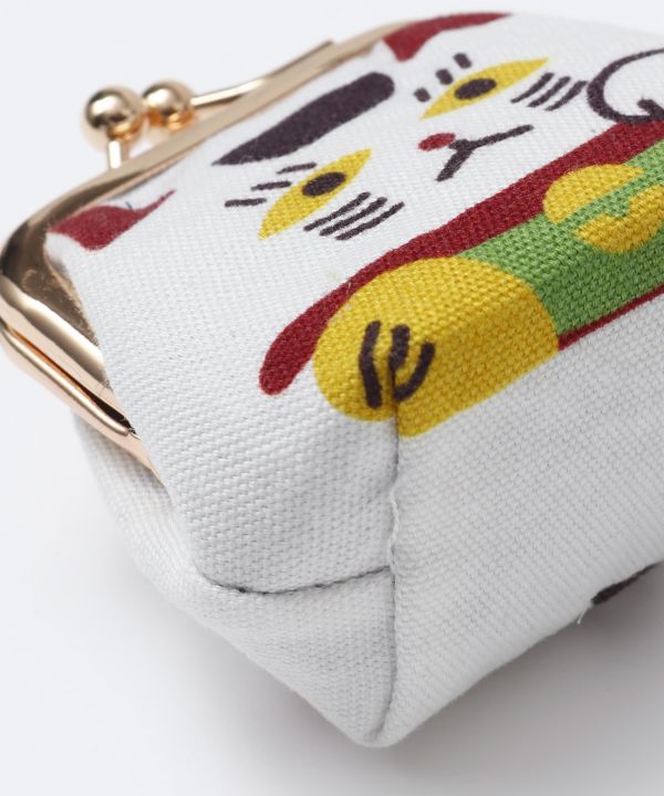 Kaya Neko Koron Mini Gamaguchi Coin Purse Maneki-neko — product image 6