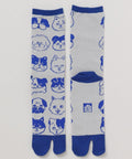 Kaya Tabi Split-Toe Socks Dog Faces 25-28cm